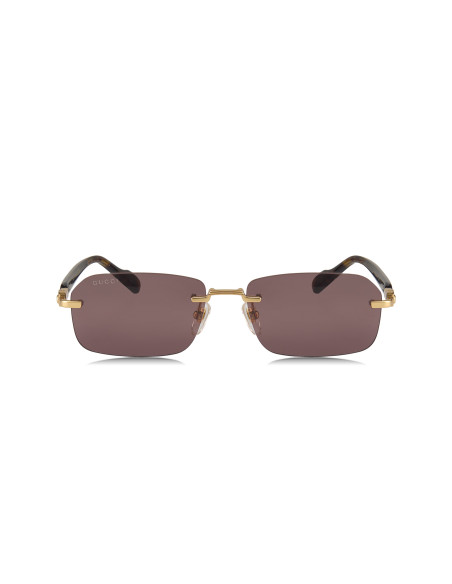 Gucci GG1221S 002 Rectangle Shape Tortoise Gold