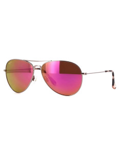 Maui Jim MJ-264 16R Mavericks Aviator Titanium Polarized Pink | Sunnies.uno