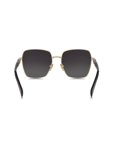 Prada SPR 64ZS ZVN-5W1 Square Shape Gold Gray Shaded