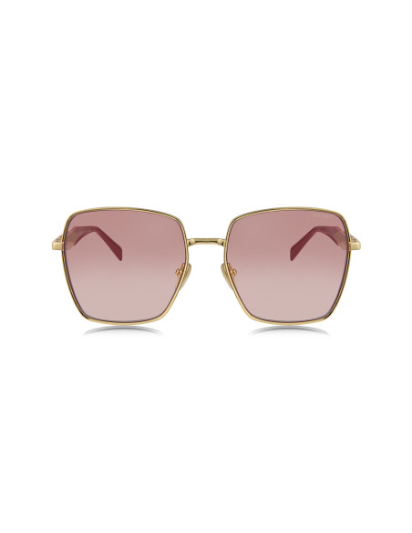 Prada SPR 64ZS 5AK-01Z Square Shape Gold Pink Gradient Red