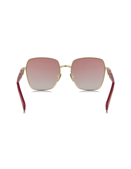 Prada SPR 64ZS 5AK-01Z Square Shape Gold Pink Gradient Red