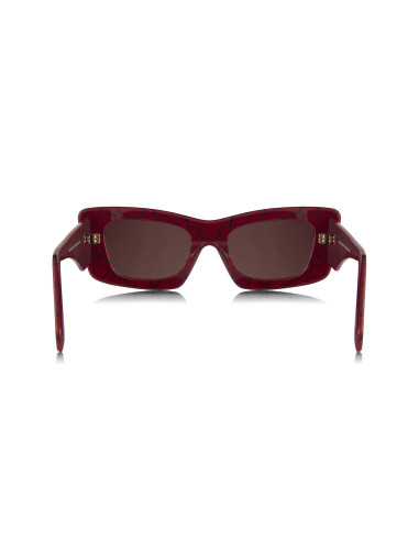 Prada SPR 13ZS 15D-08S Square Fashion Red Marble