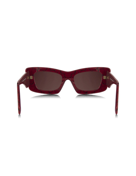 Prada SPR 13ZS 15D-08S Square Fashion Red Marble