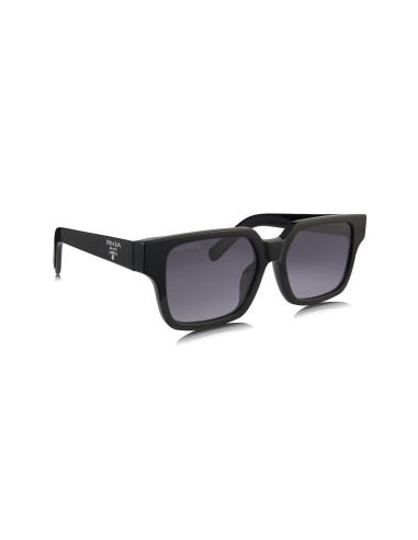 Prada SPR 03ZS 1AB-06T Square Shape Black silver