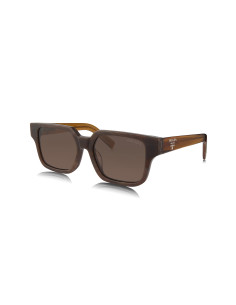 Prada SPR 03ZS 14F-08T Square Shape Cognac Stone