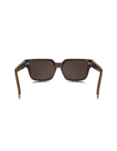 Prada SPR 03ZS 14F-08T Square Shape Cognac Stone