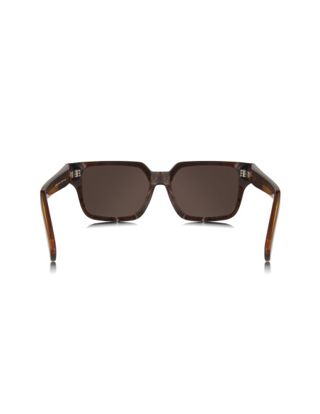 Prada SPR 03ZS 14F-08T Square Shape Cognac Stone