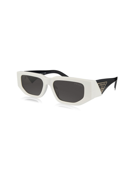 Prada SPR 09ZS 142-5S0 Square Shape Black White
