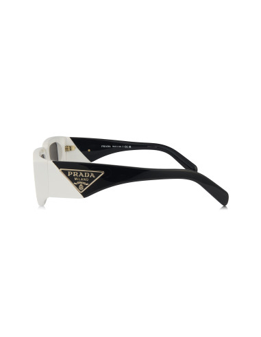 Prada SPR 09ZS 142-5S0 Square Shape Black White