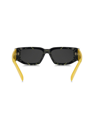 Prada SPR 09ZS 19D-5S0 Square Shape Black Yellow
