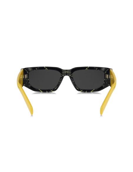 Prada SPR 09ZS 19D-5S0 Square Shape Black Yellow
