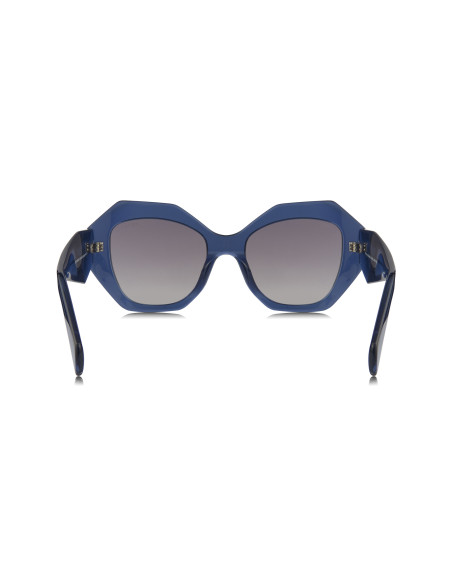 Prada SPR 16WS 08Q-08I Oversized Geometric Blue