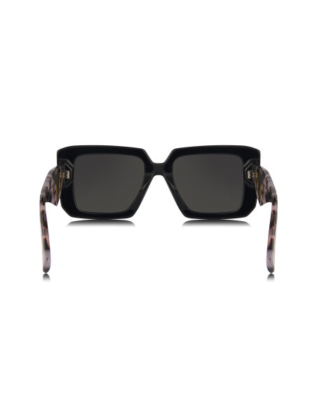 Prada SPR 23YS 1AB-5S0 Square Shape Dark Brown