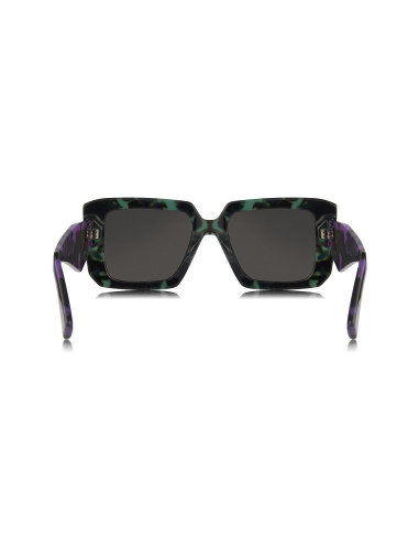 Prada SPR 23YS 06Z-5S0 Square Shape Teal Tortoise Dark