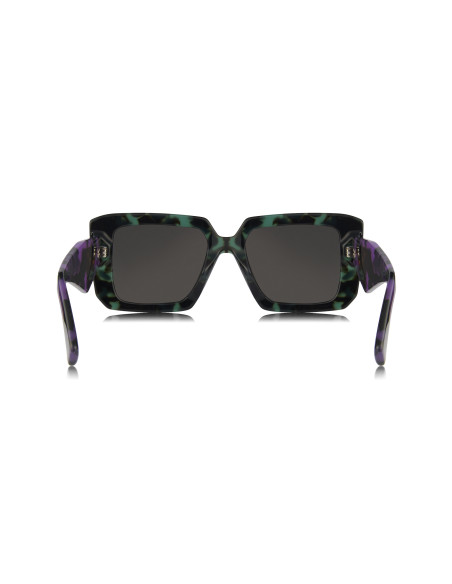 Prada SPR 23YS 06Z-5S0 Square Shape Teal Tortoise Dark