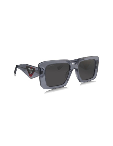 Prada SPR 23YS 19O-70B Square Shape Transparent Graphite