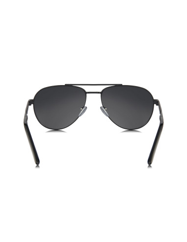 Prada SPR A54 1BO-5Z1 Aviator Gray Black Polarized