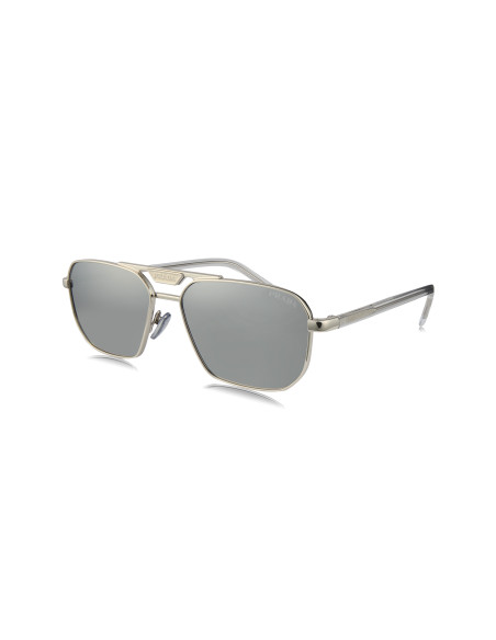 Prada SPR 58Y 1BC-02R Square Shape Silver Mirror