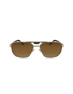 Prada SPR 58Y ZVN-5Y1 Square Shape Coffe Gold 2
