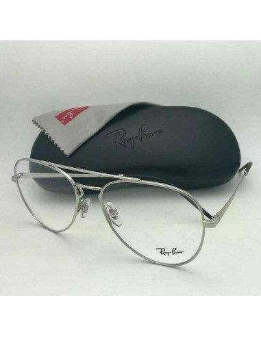 Ray Ban Oftalmico RB6413 2501 New Aviator Plateado Gota | Sunnies.uno