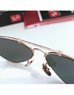 Ray Ban Rb8125m 9143 Aviator Titanium White Gold G-15 Icon | Sunnie... 2