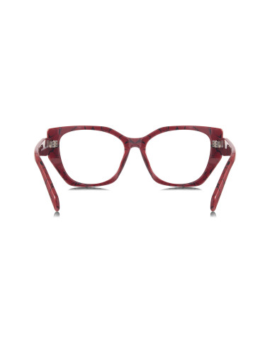 Prada Spr 18wv 15d-1o1 Square Shape Red Marble