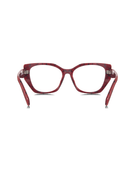 Prada Spr 18wv 15d-1o1 Square Shape Red Marble