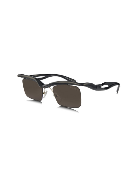 Prada SPR A15 1AB-8C1 Morph Small Square Shape Dark Brown