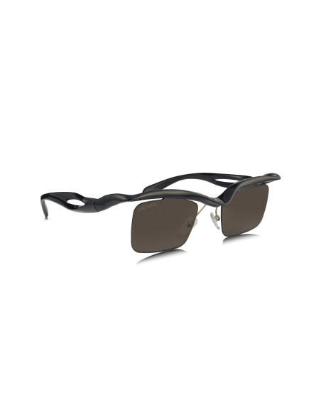 Prada SPR A15 1AB-8C1 Morph Small Square Shape Dark Brown