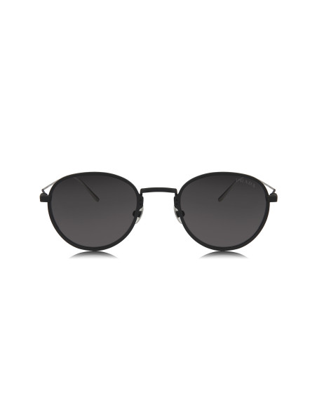 Prada SPR 53WS 04Q-5S0 Round Titanium Matte Black