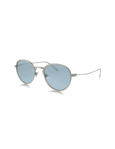 Prada SPR 53WS 05Q-051 Round Titanium Satin Blue