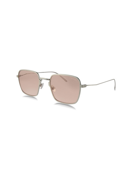 Prada SPR 54WS 05Q-03F Square Titanium Dark Pink