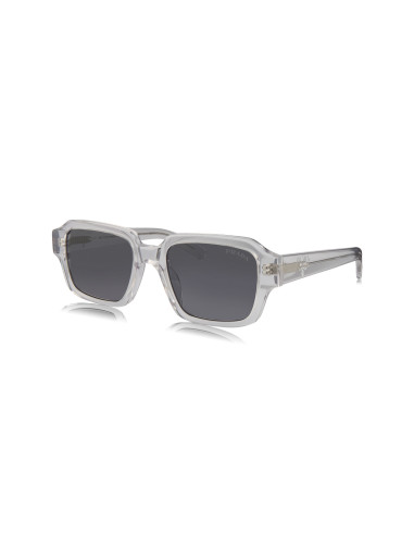 Prada SPR 02ZS U43-0A9 Square Shape Transparent Grey Blue