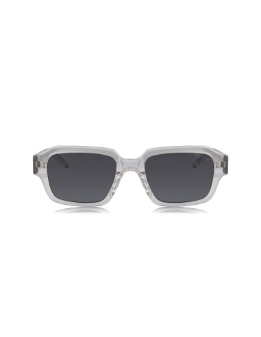 Prada SPR 02ZS U43-0A9 Square Shape Transparent Grey Blue