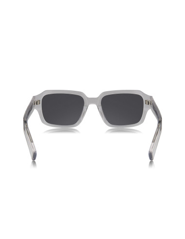 Prada SPR 02ZS U43-0A9 Square Shape Transparent Grey Blue