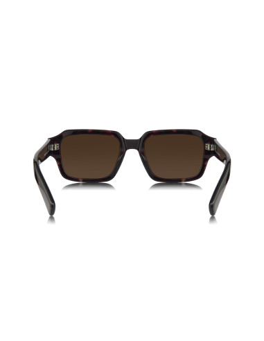 Prada SPR 02ZS 2AU-01D Square Shape Tortoise Polarized