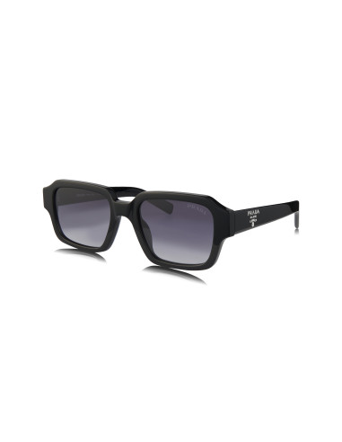 Prada SPR 02ZS 1AB-06T Square Shape Black Dark Grey