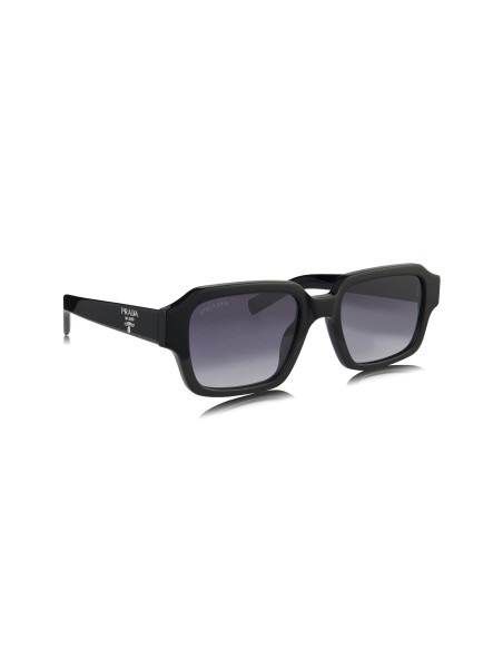 Prada SPR 02ZS 1AB-06T Square Shape Black Dark Grey