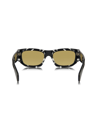 Prada SPR A01S 15O-10C Square Shape Havana Black Yellow
