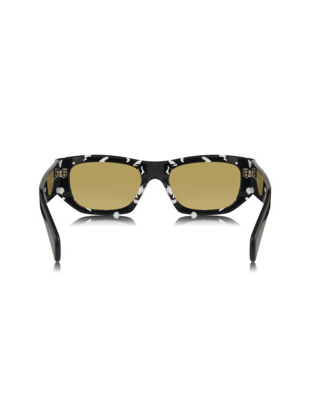 Prada SPR A01S 15O-10C Square Shape Havana Black Yellow