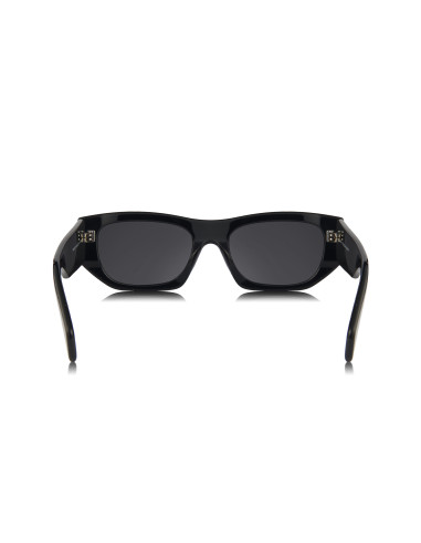 Prada SPR A01S 16K-08Z Square Shape Black Silver