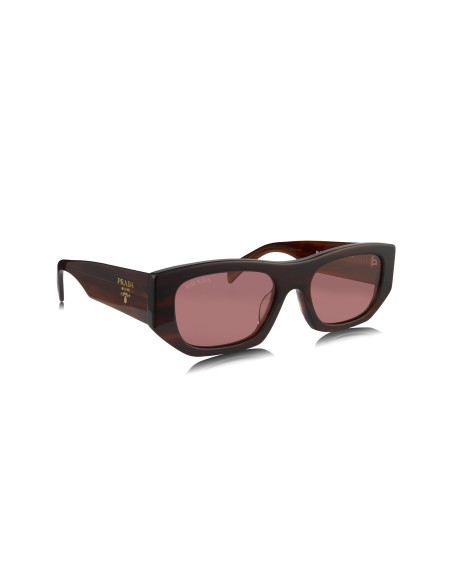 Prada SPR A01S 13O-80B Square Shape Red Havana