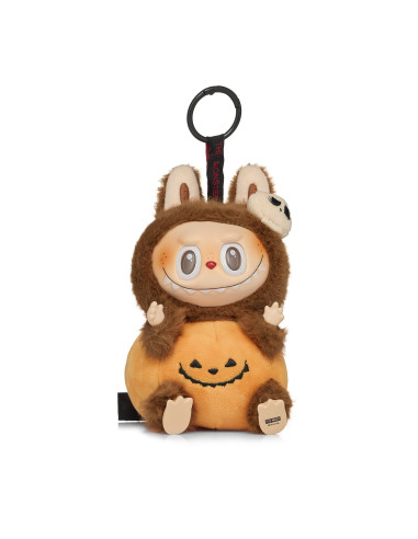 Pop Mart Labubu Halloween Sitting Pumpkin Vinyl Plush Pendant