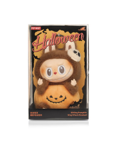 Pop Mart Labubu Halloween Sitting Pumpkin Vinyl Plush Pendant 2