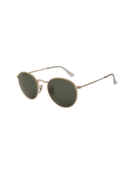 Ray Ban Rb3447 112/58 Round Metal G-15 Gold Polarized