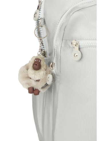 Kipling Seoul UP Laptop Backpack Kl3040 Bright Silver