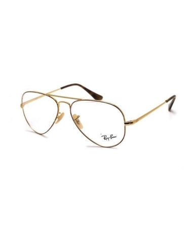 Ray Ban Oftalmico Rb6489 2500 Aviator Large Metal Dorado Carey | Su...