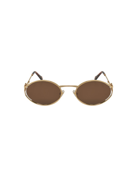 Miu Miu MU 52YS 7OE-01T Oval Shape Gold Coffe