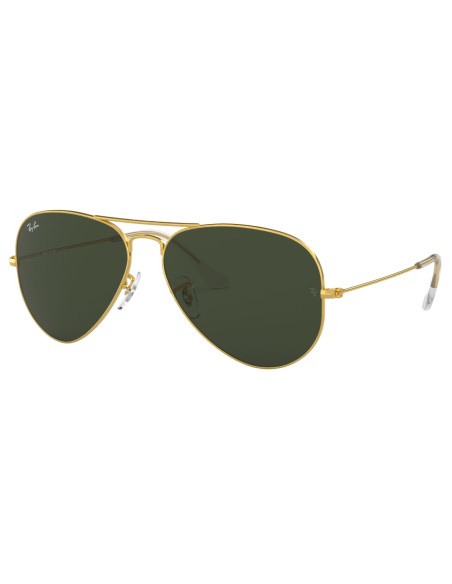 Ray Ban Rb3025 W3234 Aviator Negro Dorado G15 Gota chica | Sunnies.uno