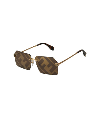 Fendi FE40043U 33G Sky Sunglasses Coffe Gold
